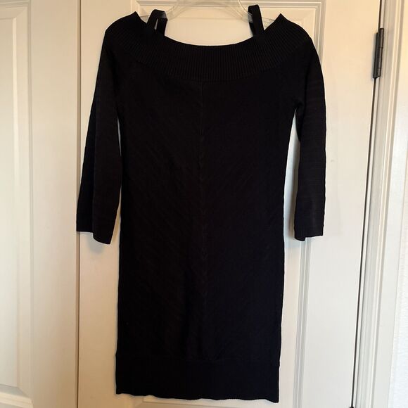 White House Black Market Sweater Dress Cotton stretch Knit Mini size XS - Picture 7 of 11